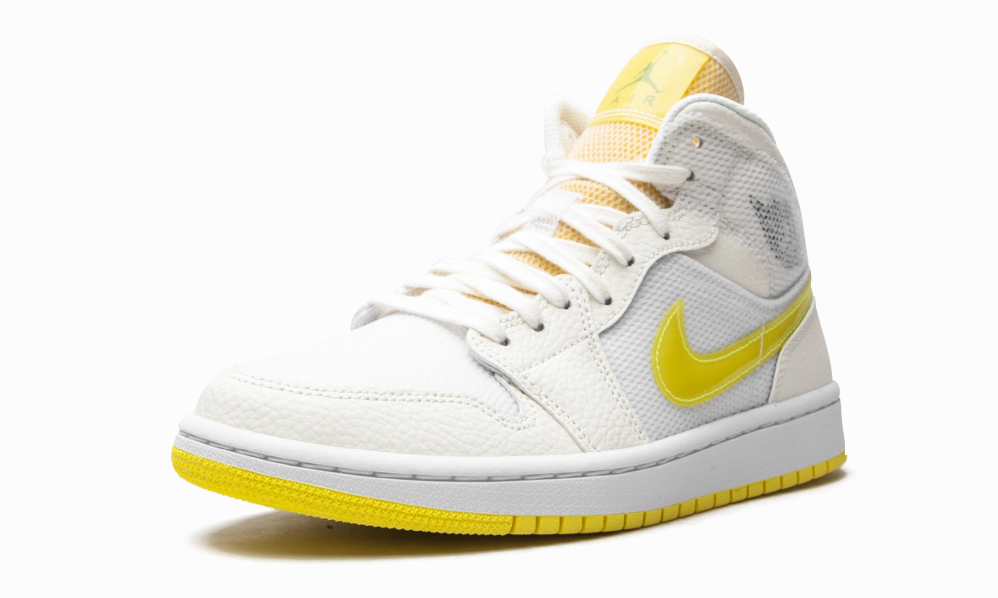 Stylish Flex AIR JORDAN 1 MID SE WMNS "Voltage Yellow"