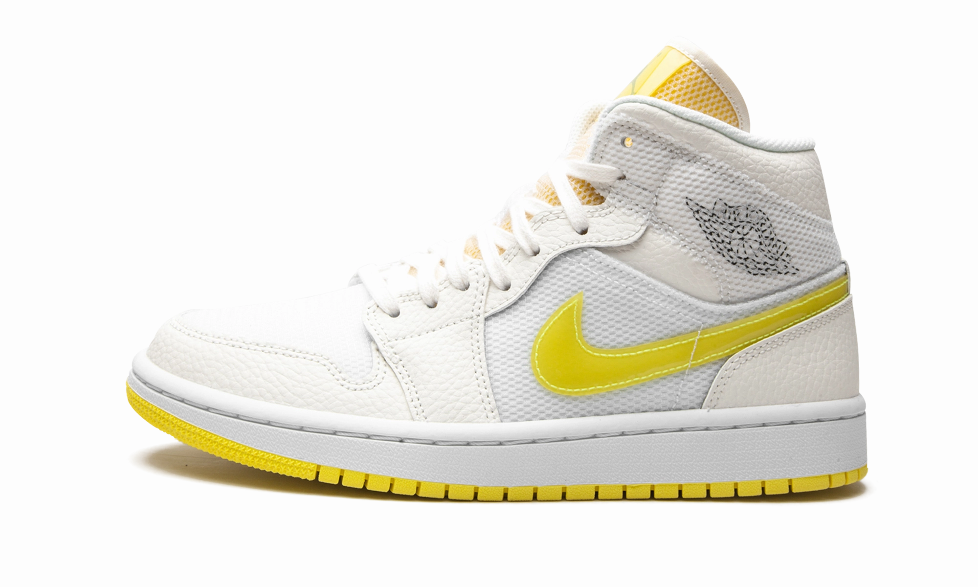 AIR JORDAN 1 MID SE WMNS "Voltage Yellow" Timeless arch Urban Minimal