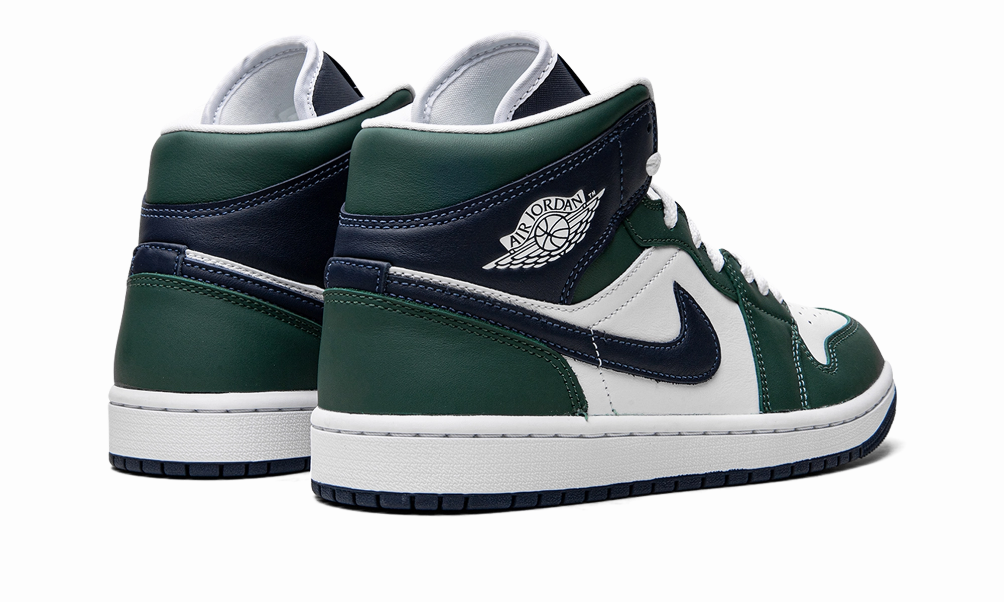 AIR JORDAN 1 MID SE WMNS "Noble Green" All-Day Durability Multi-functional materials