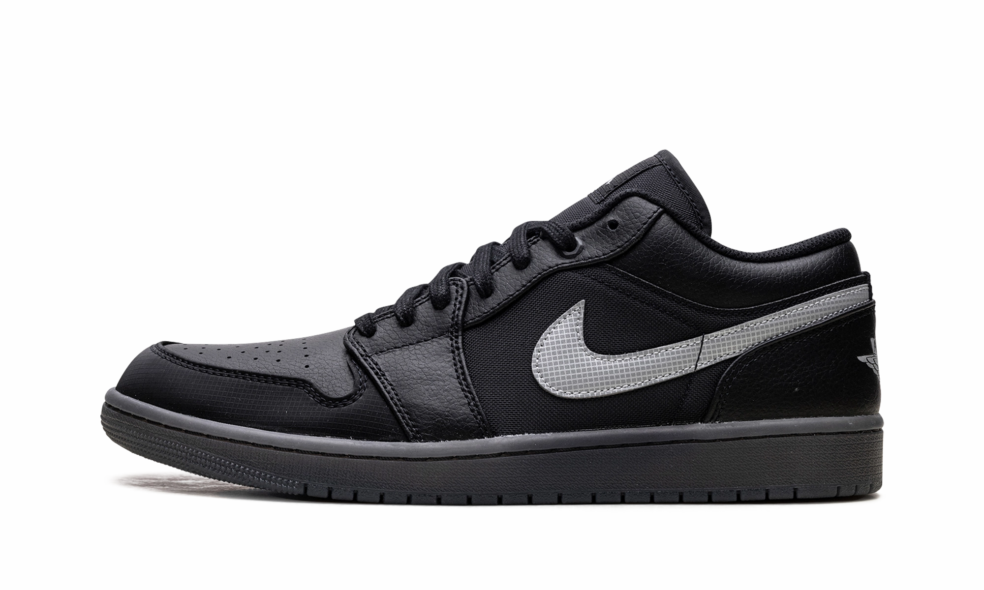 Seamless Design Jordan 1 Low "Black White Dark Smoke Grey"