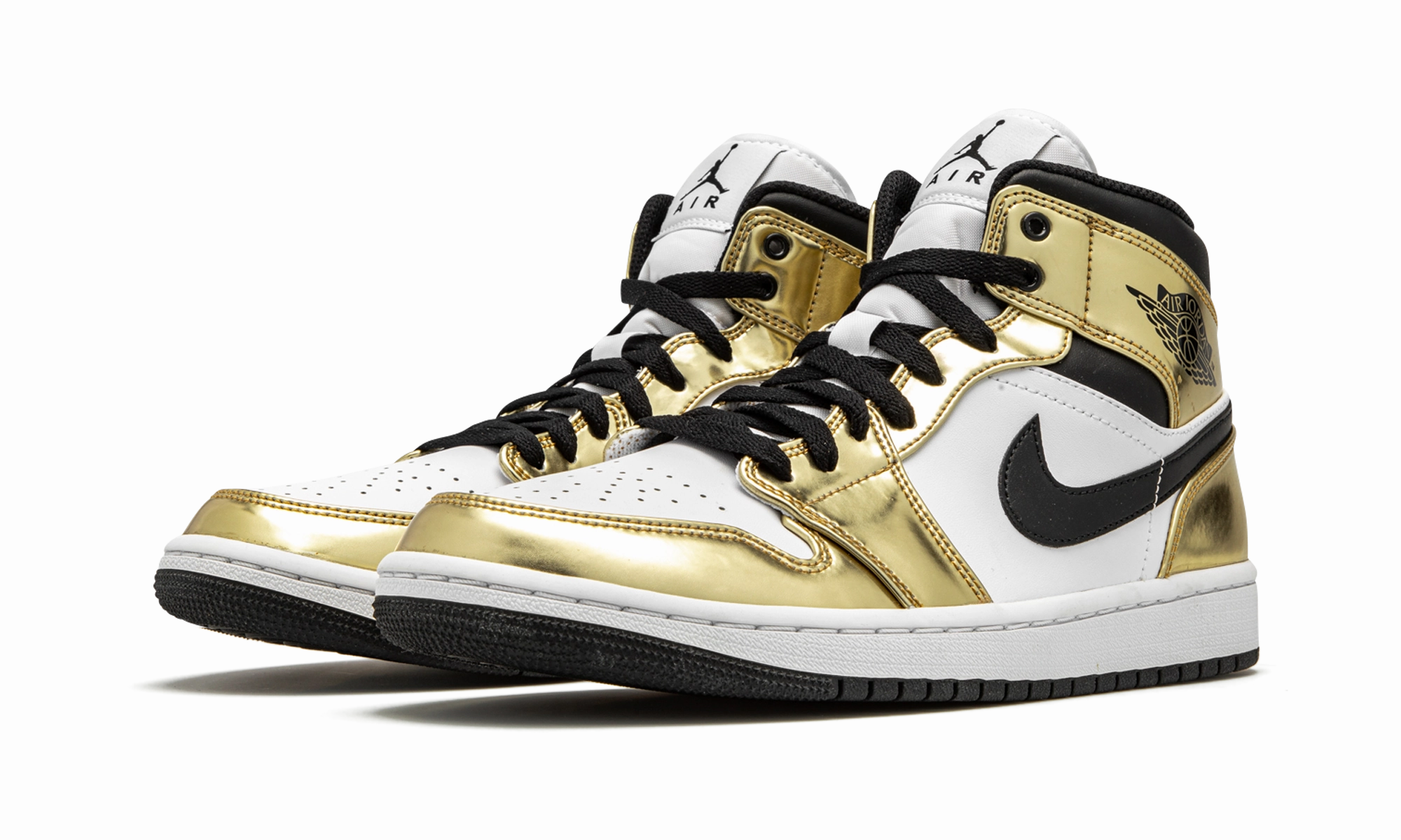 Air Jordan 1 Mid SE "Metallic Gold" Sophisticated traction