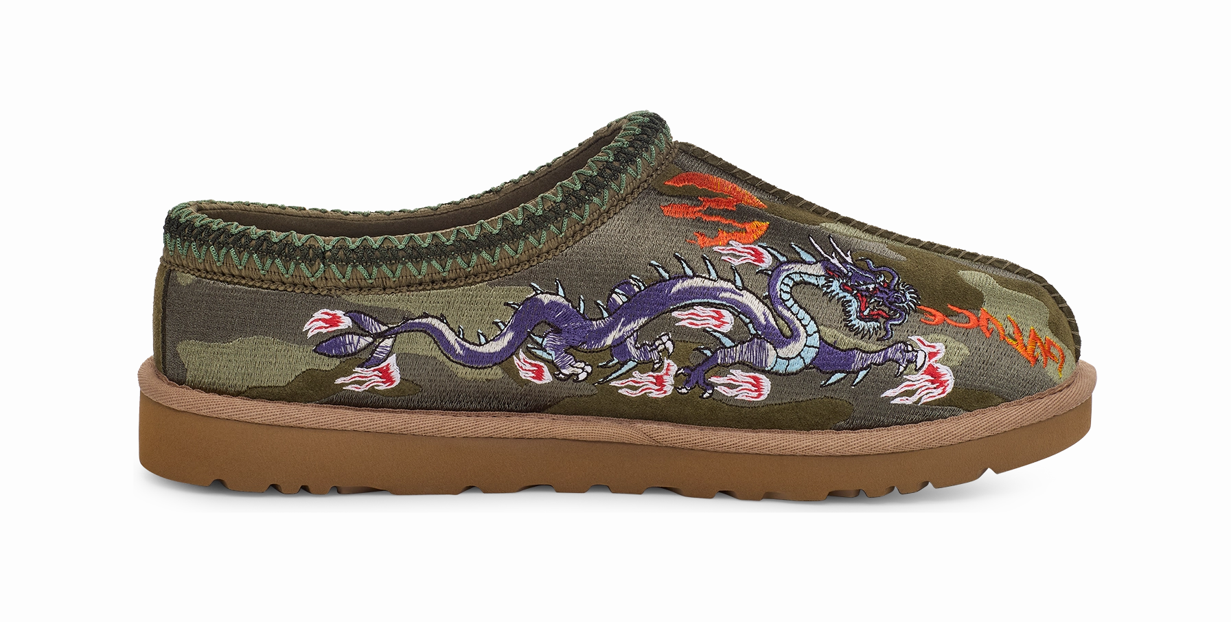 UGG Tasman Slipper Palace Burnt Olive Camo Shape Boost