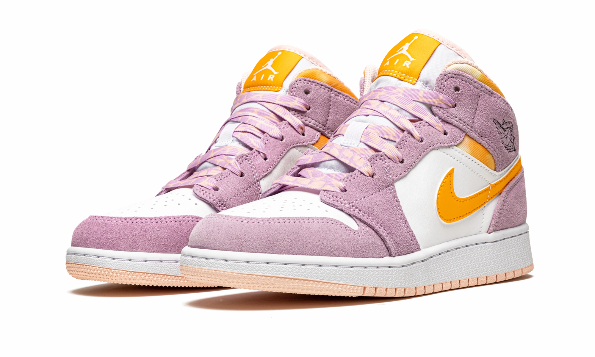 Air Jordan 1 Mid SE GS "Arctic Pink" Knit Fabric All-Purpose Use