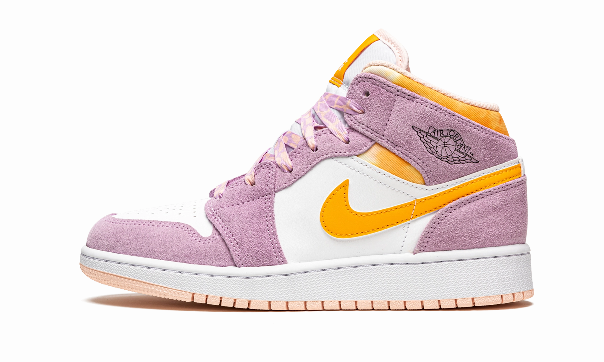 Air Jordan 1 Mid SE GS "Arctic Pink" day use
