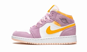 Air Jordan 1 Mid SE GS "Arctic Pink" day use