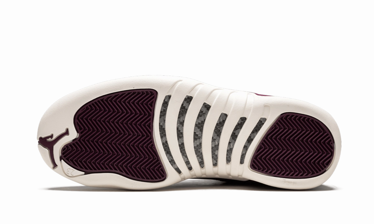 Air Jordan 12 Retro "Bordeaux" monochromatic running shoes gym workouts