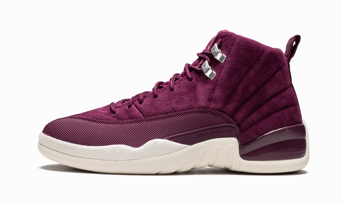 Air Jordan 12 Retro "Bordeaux" biomechanical arch - hugging shoes
