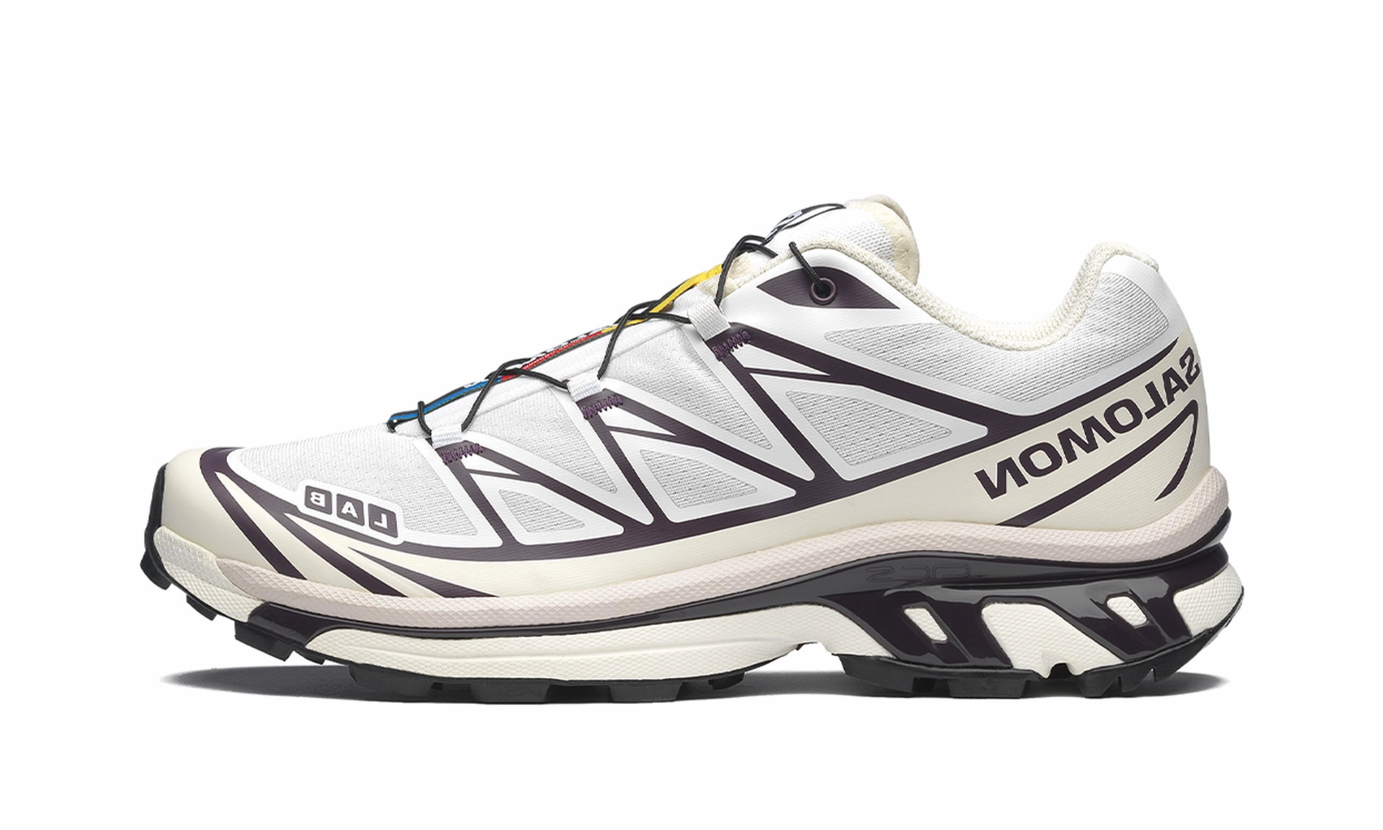 XT-6 "White Vanilla / Ice Plum" running for balance shoes Firm Grip