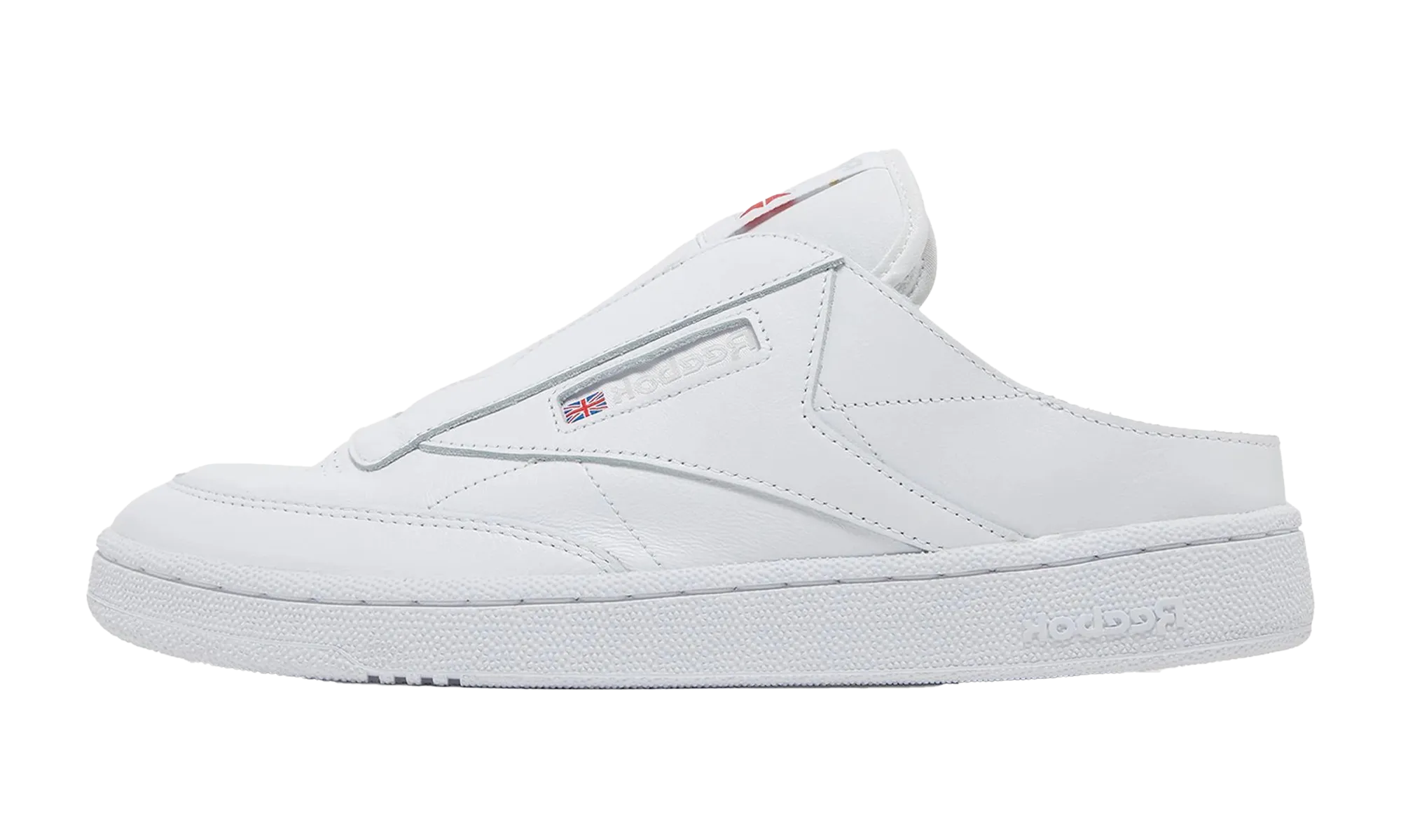 high arches shoes Club C Laceless Mule "White"