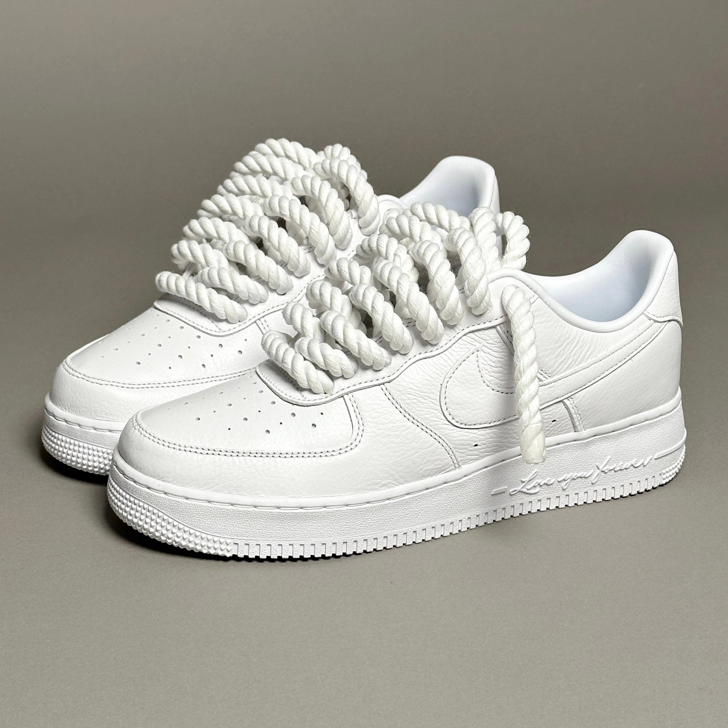Durable Footwear Nike Air Force 1 Nocta Love You Forever "Rope Laces White" V1