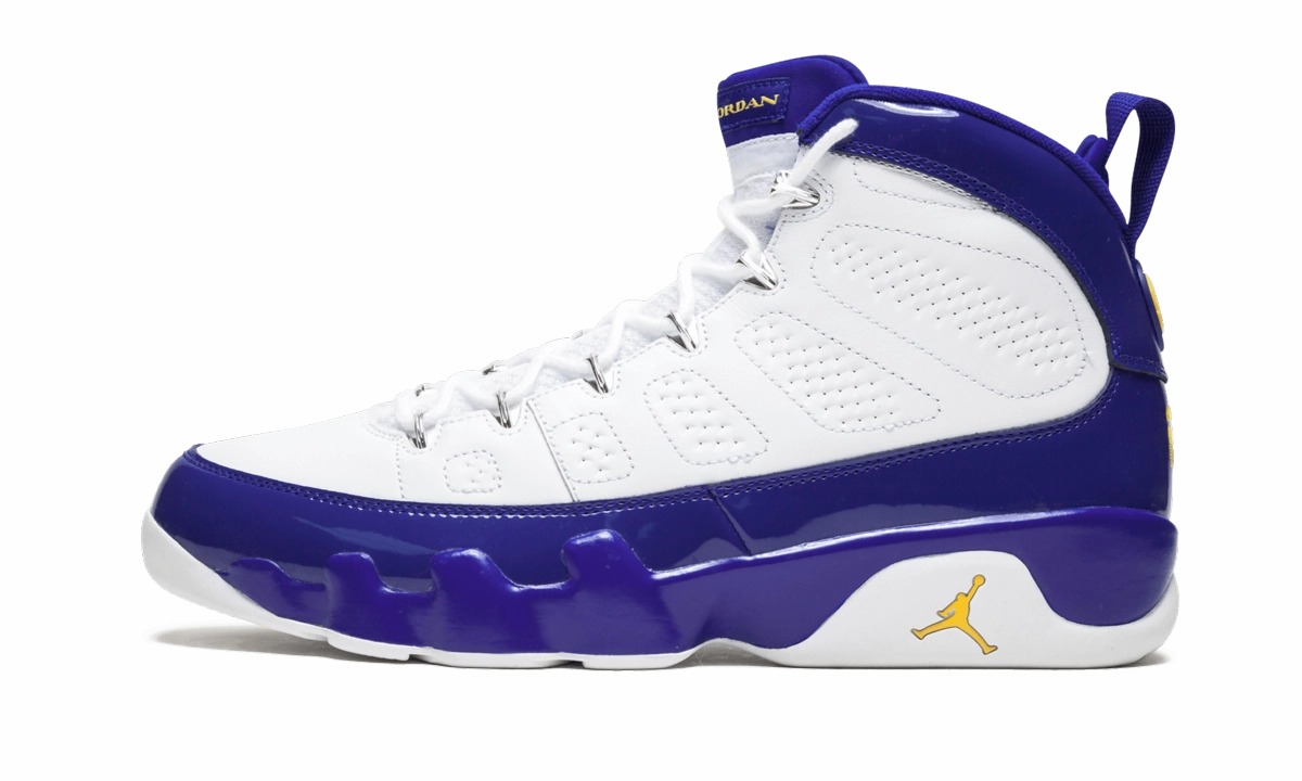 Air Jordan 9 Retro "Kobe" Park Run running in a train station area shoes