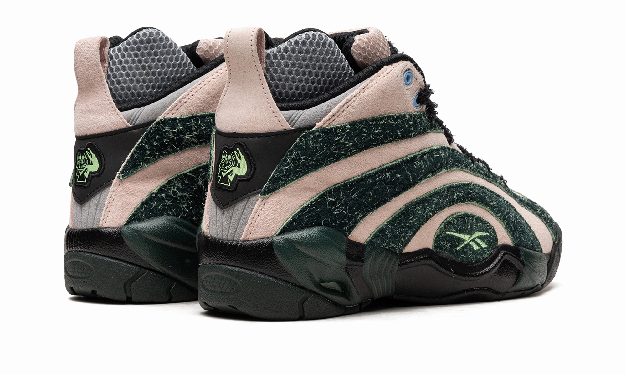 running in a glass bridge area shoes Reebok Shaqnosis "Brain Dead"