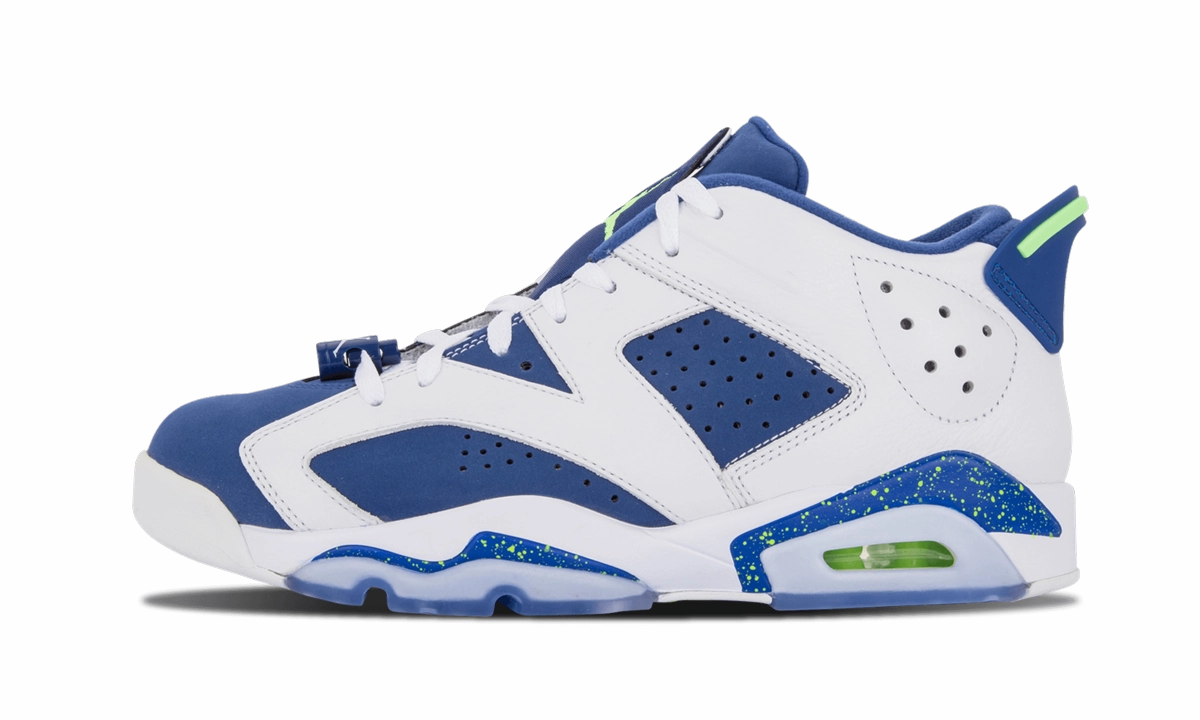 Air Jordan 6 Retro Low "Seahawks" running for mental health
