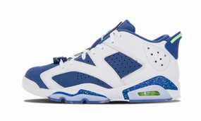 Air Jordan 6 Retro Low "Seahawks" fair - themed running shoes snow running footwear
