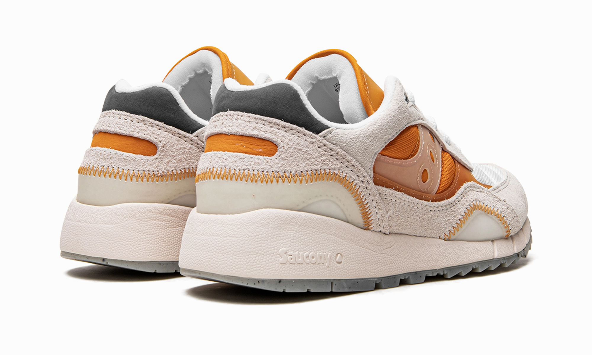 running in a marina area shoes Shadow 6000 "Transparent - White/Orange"