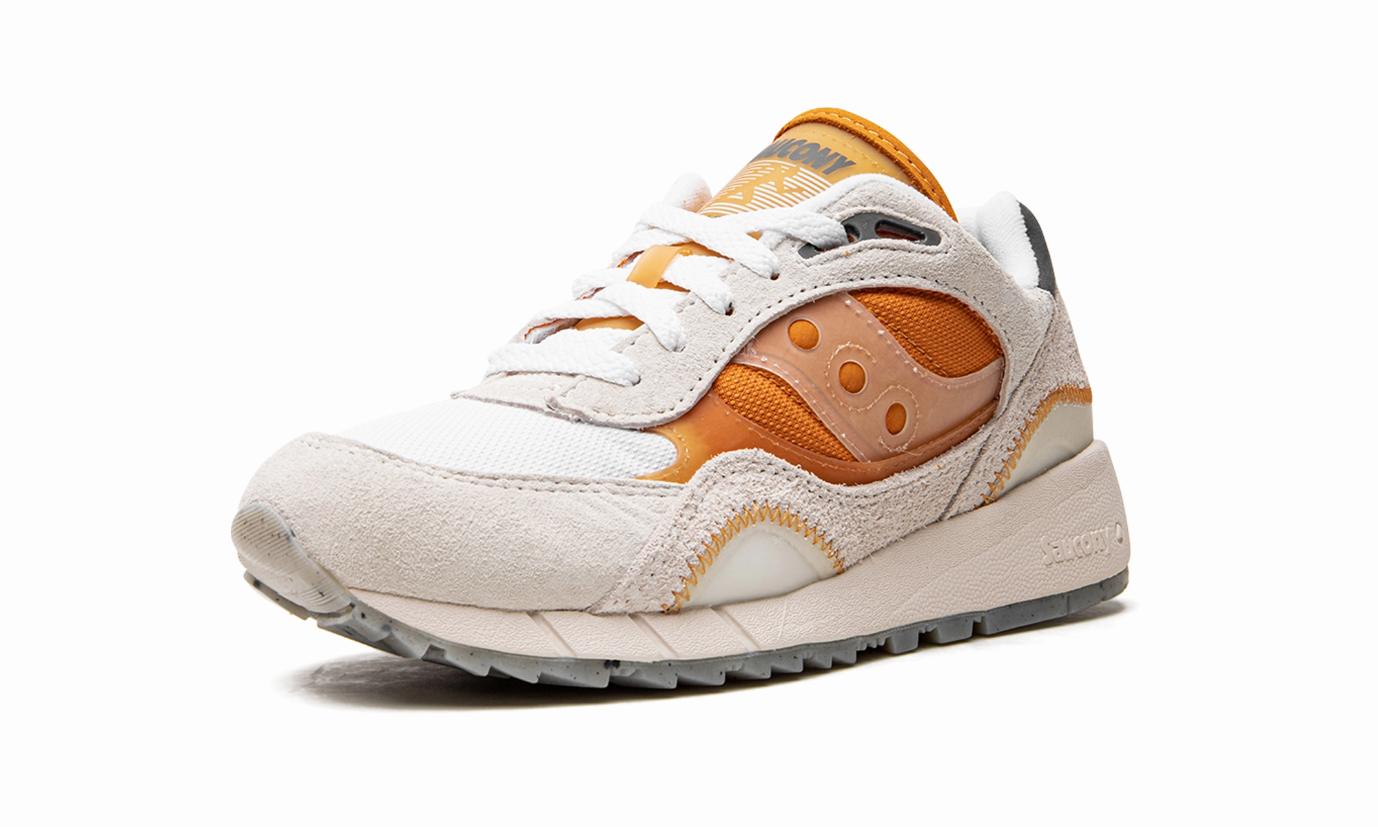running in marathons shoes perforated - upper shoes Shadow 6000 "Transparent - White/Orange"