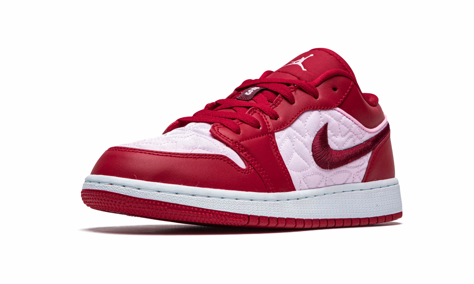 Shock Absorbent Cushioned Feel Air Jordan 1 Low SE GS "Pink Quilt"