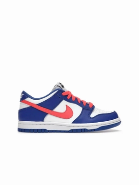 Nike Dunk Low Bright Crimson Game Royal (GS) Stable performance running in deserts