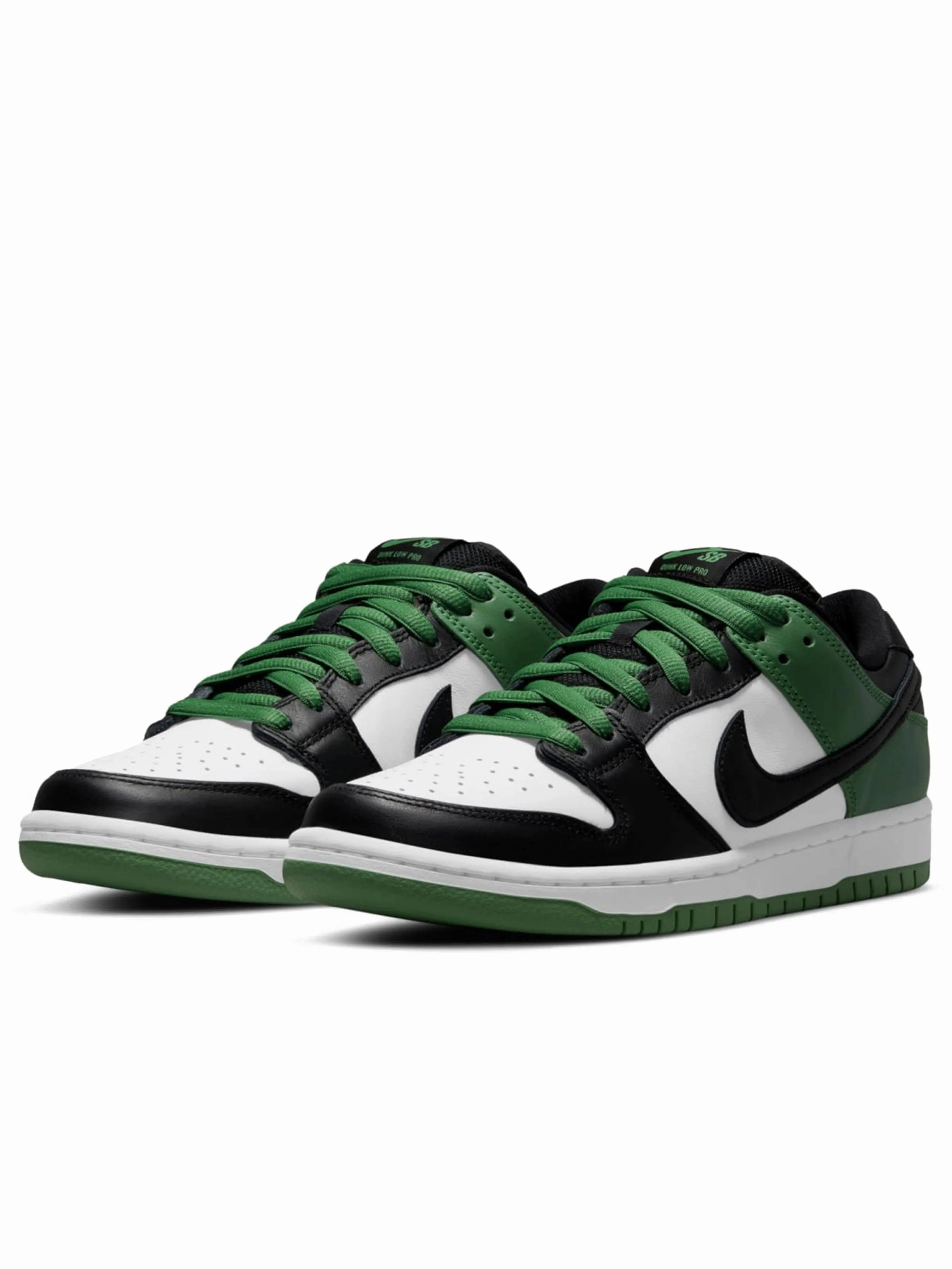 Nike Dunk Low Pro SB Classic Green dirt running shoes suitable for kids