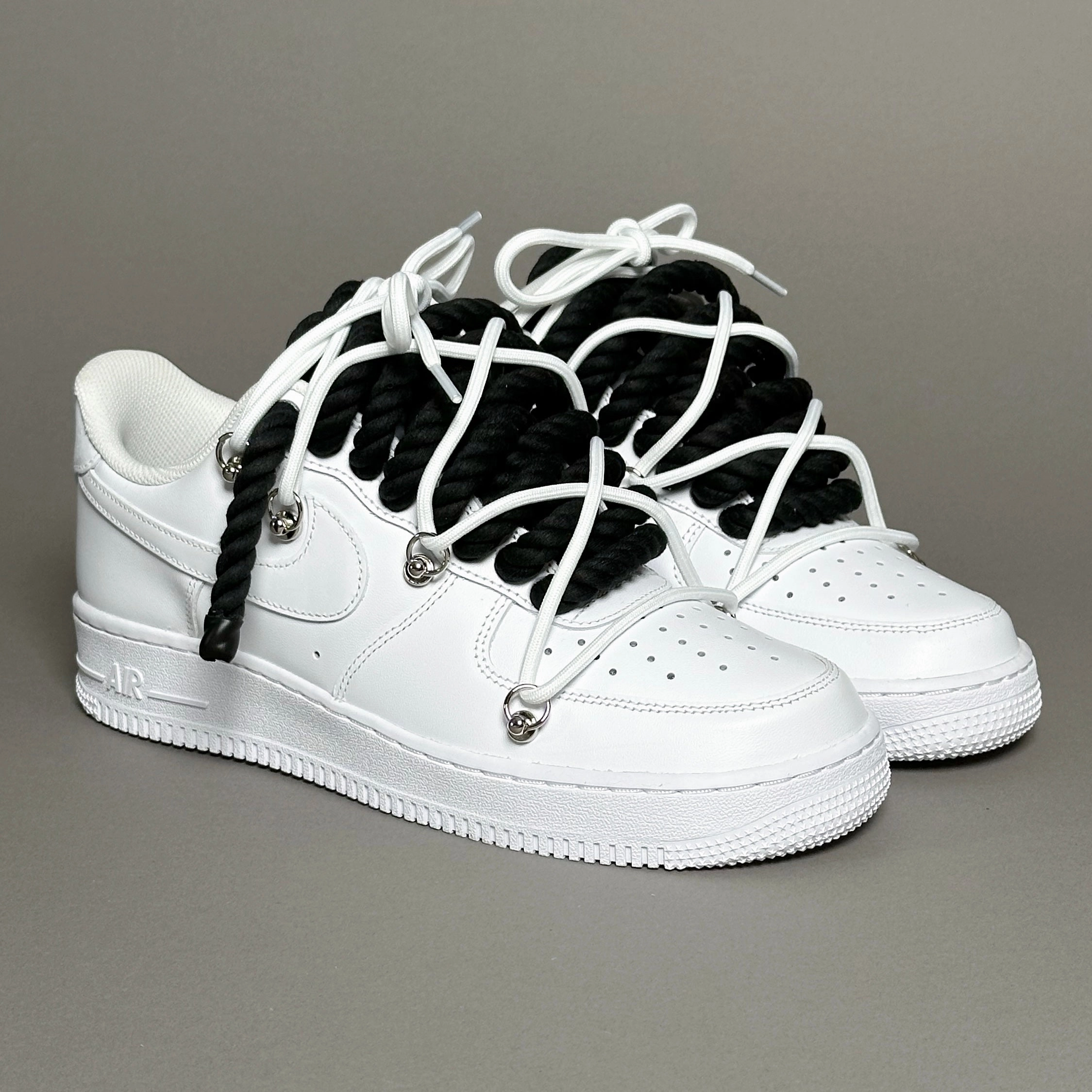 Nike Air Force 1 Rope Laces??Triple White business - event running option unisex shoes