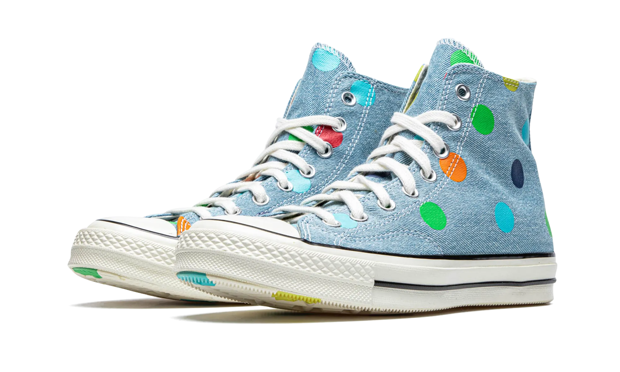 Chuck 70 Hi "Golf Wang - Denim Polka Dots" Rose Glow