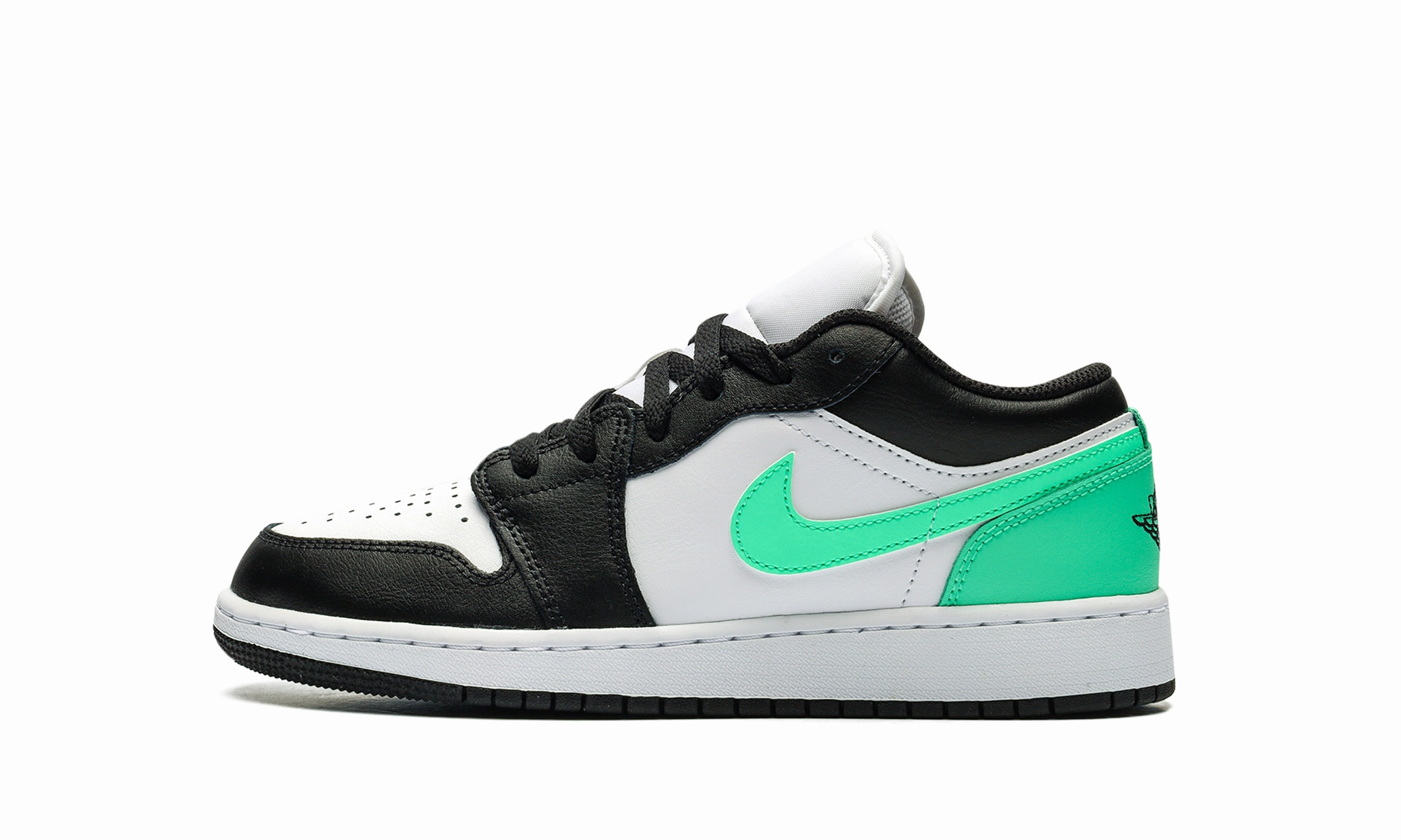 Casual Sporty Sculpted durability Air Jordan 1 Mid GS "GREEN GLOW"