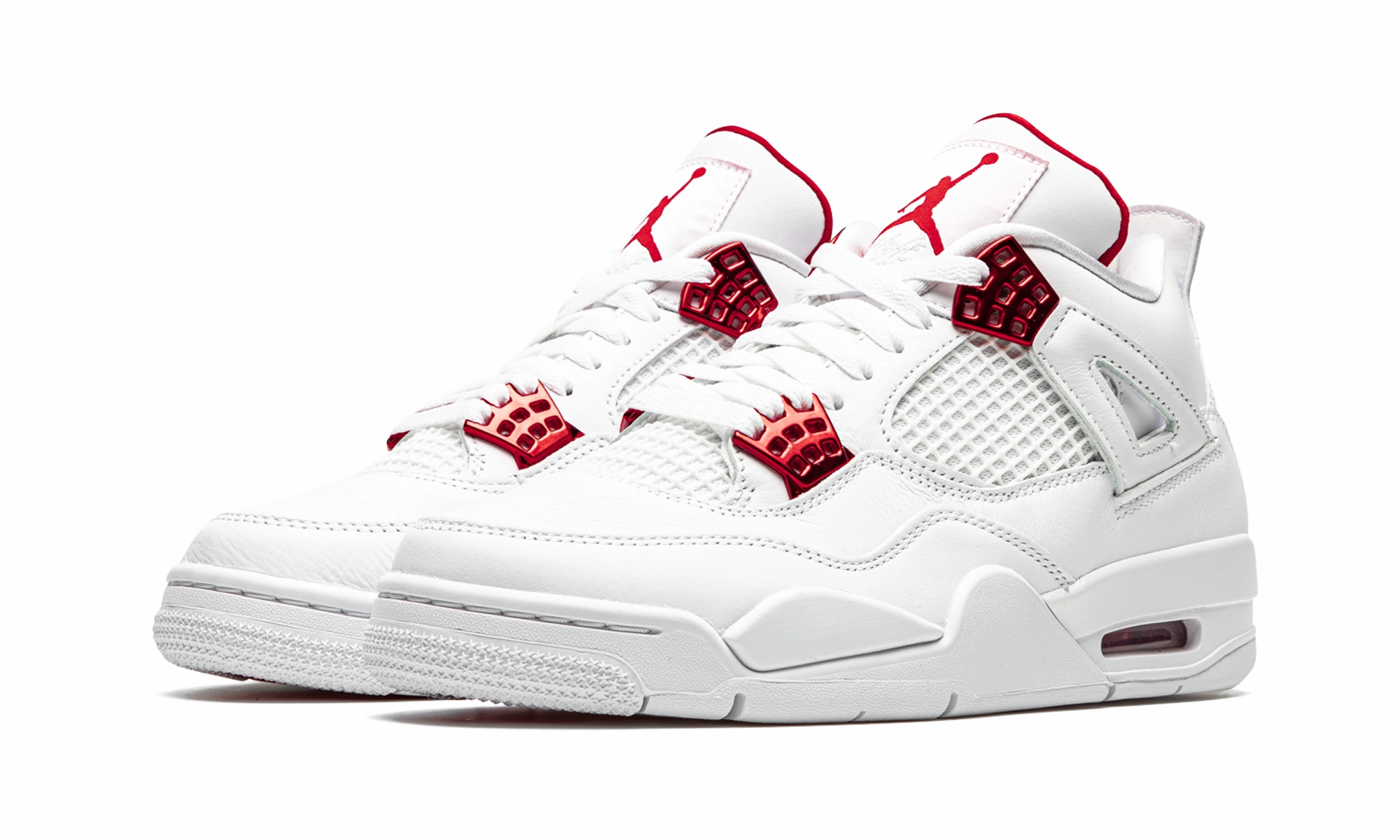 Air Jordan 4 Retro "Metallic Pack - University Red" Cushioned durability Soft cushion