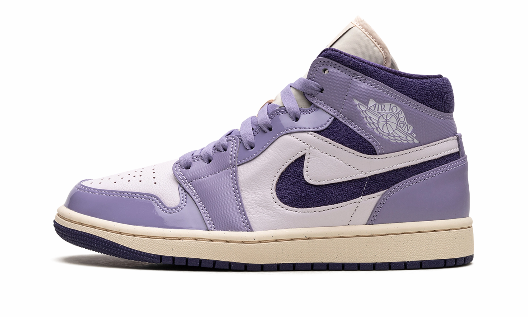 Jumping Support Slip On Style AIR JORDAN 1 MID WMNS "Sky J Purple"