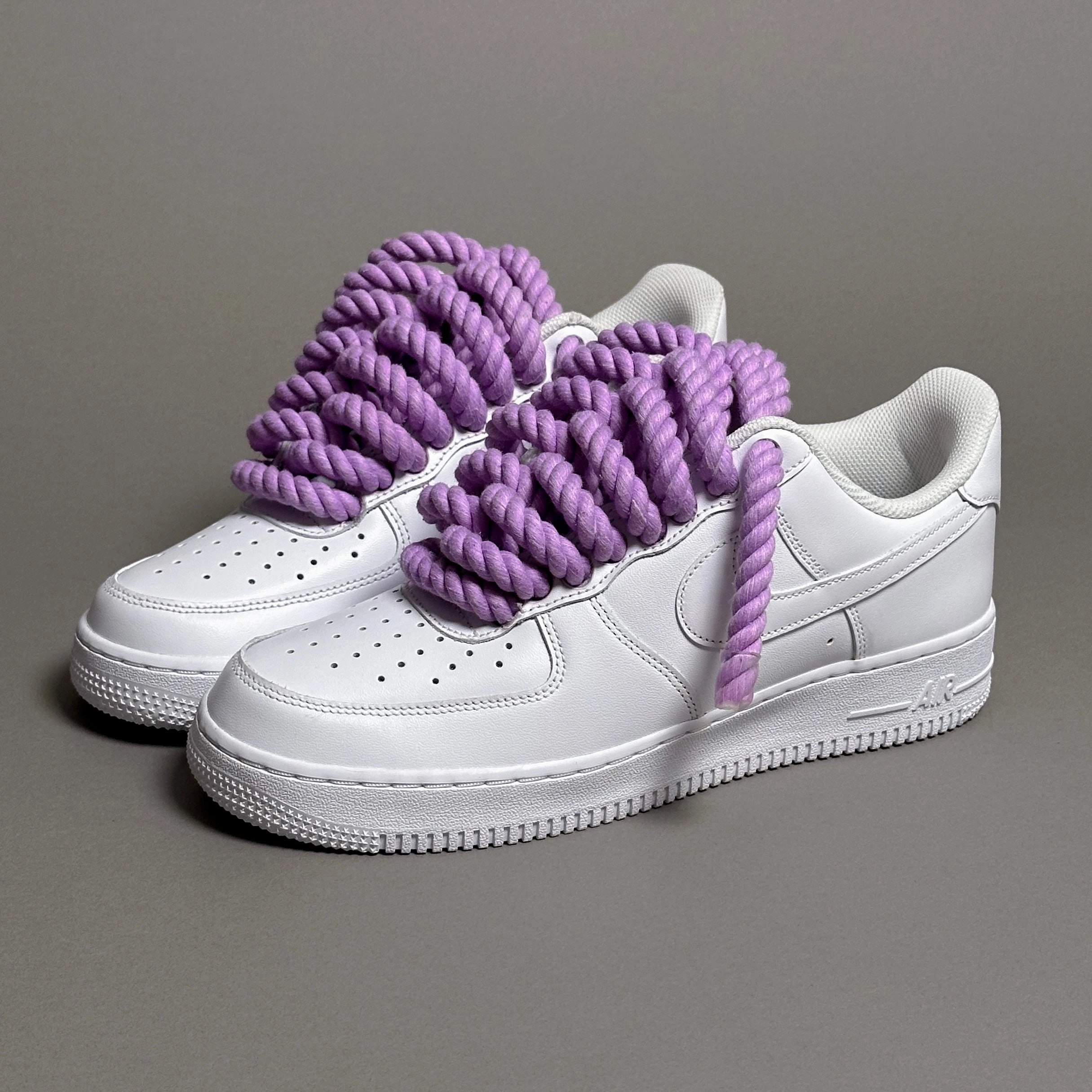 mass - market - brand shoes Nike Air Force 1 "Rope Laces Purple"