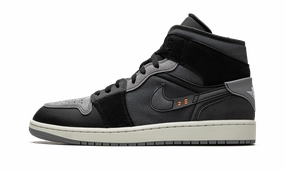 Secure Design Lightweight Upper Air Jordan 1 Mid SE Craft "Inside Out - Black"