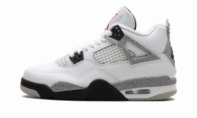 Air Jordan 4 Retro GS "White Cement" Designer Style Comfort Flex