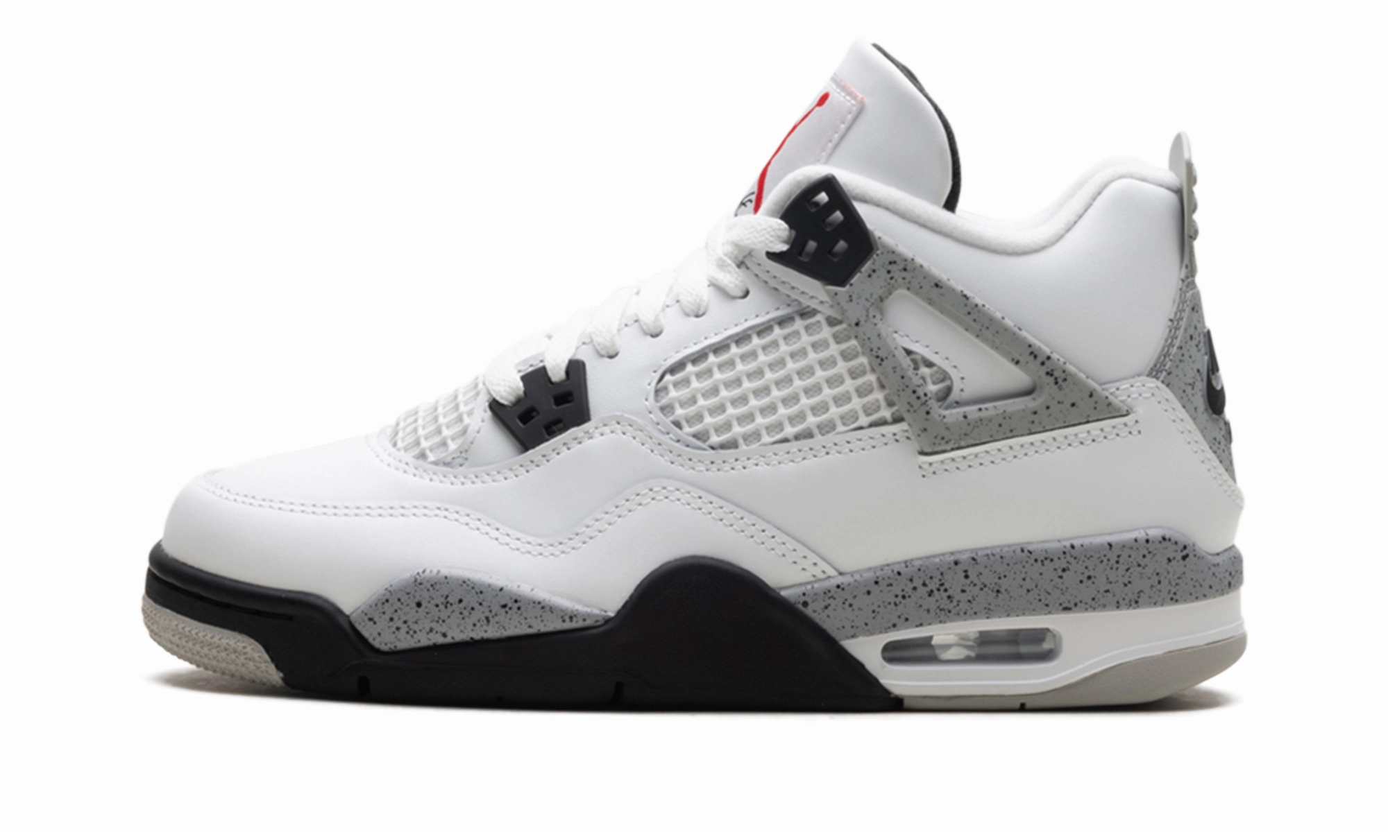 Air Jordan 4 Retro GS "White Cement" Designer Style Comfort Flex