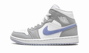 Exclusive traction AIR JORDAN 1 MID WMNS "Grey Blue"
