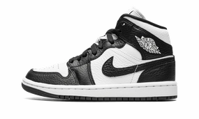 AIR JORDAN 1 MID SPLIT SE WMNS "Homage / Black White" Sturdy Construction Timeless Performance
