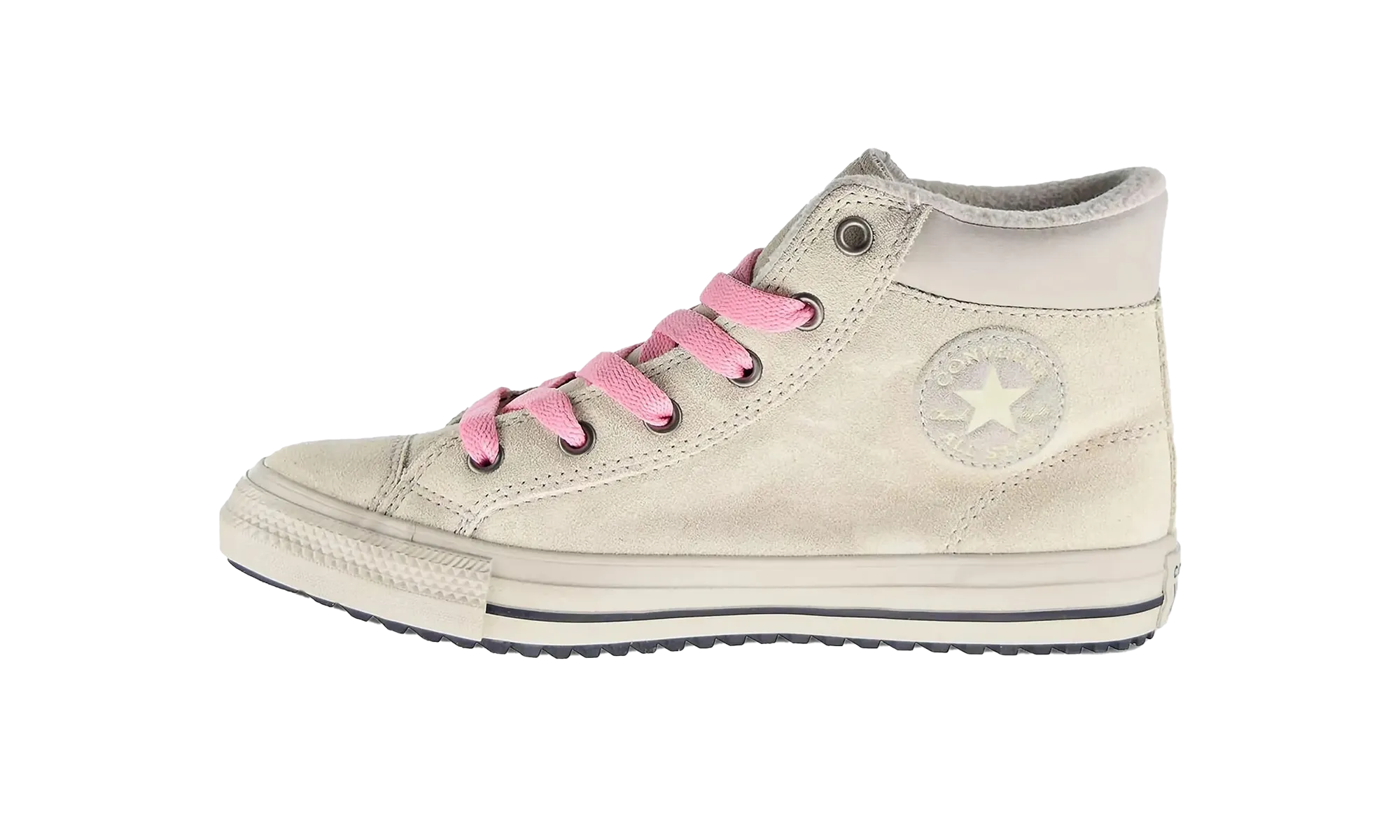 Oasis Path All Star PC Boot Hi GS "Natural Ivory-Pink"