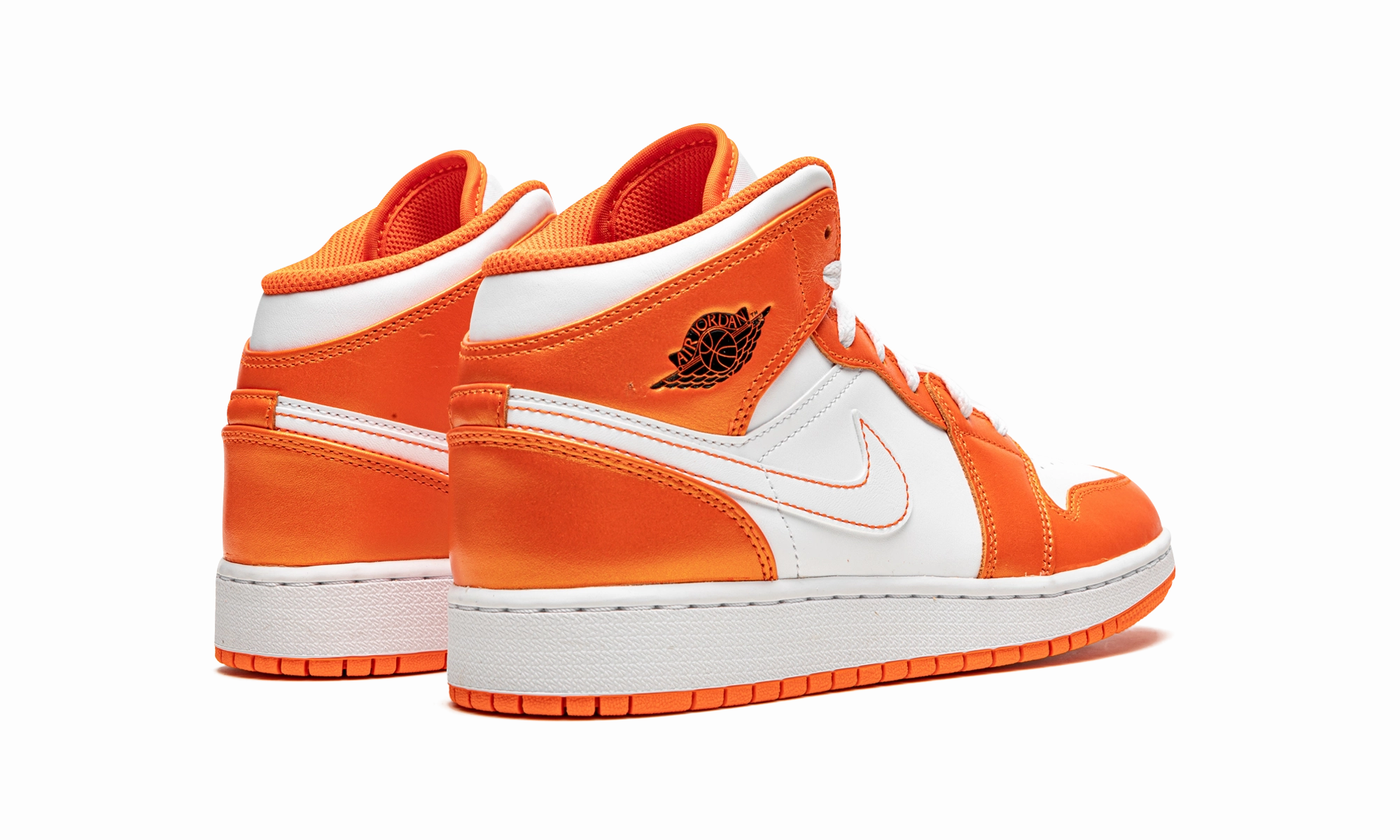 Air Jordan 1 Mid SE GS "Electro Orange" Vent Mesh