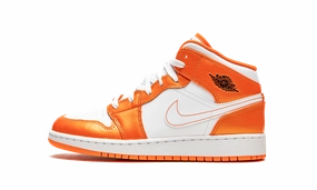 Air Jordan 1 Mid SE GS "Electro Orange" Stable Walk Sport Driven