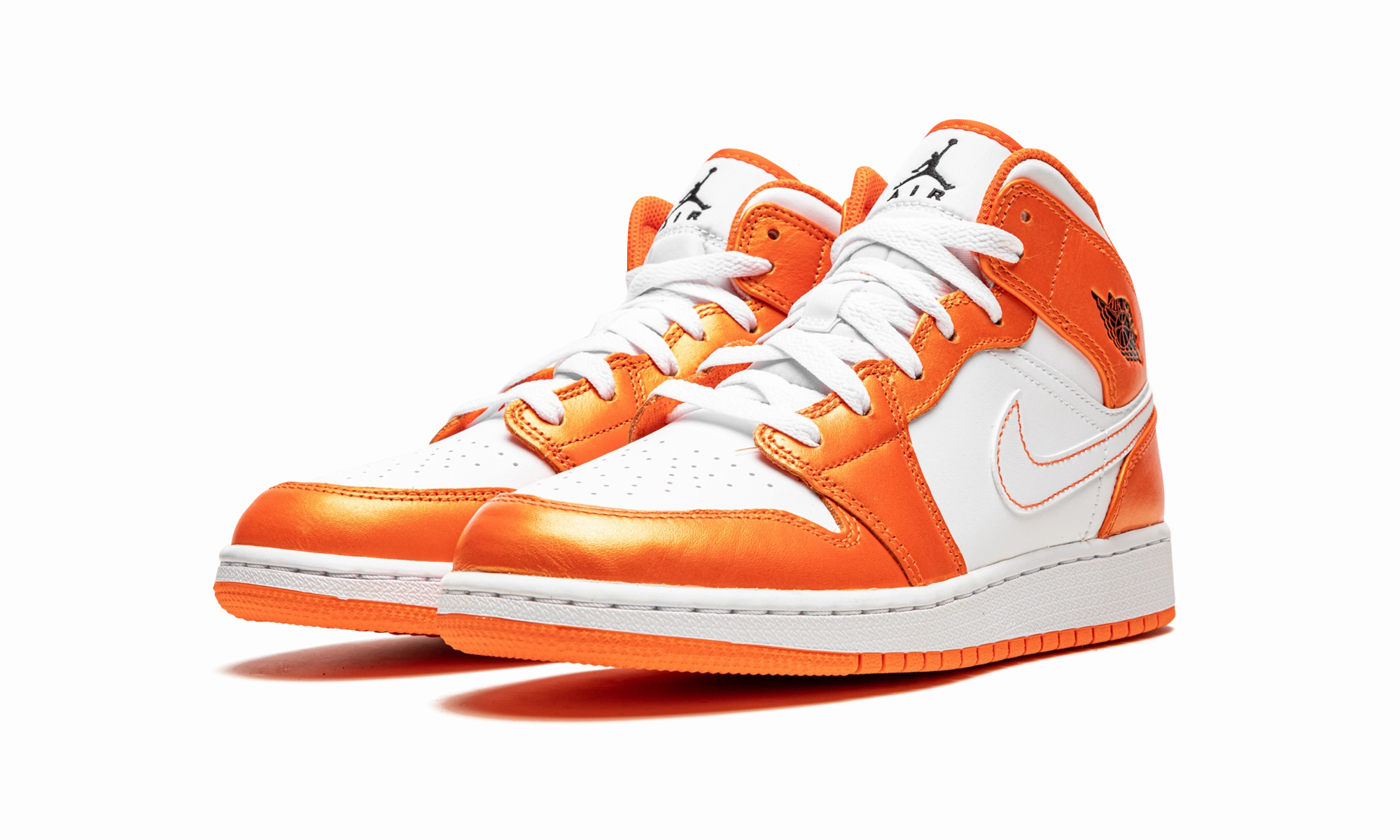 Air Jordan 1 Mid SE GS "Electro Orange" Multi-sport Soft Interior