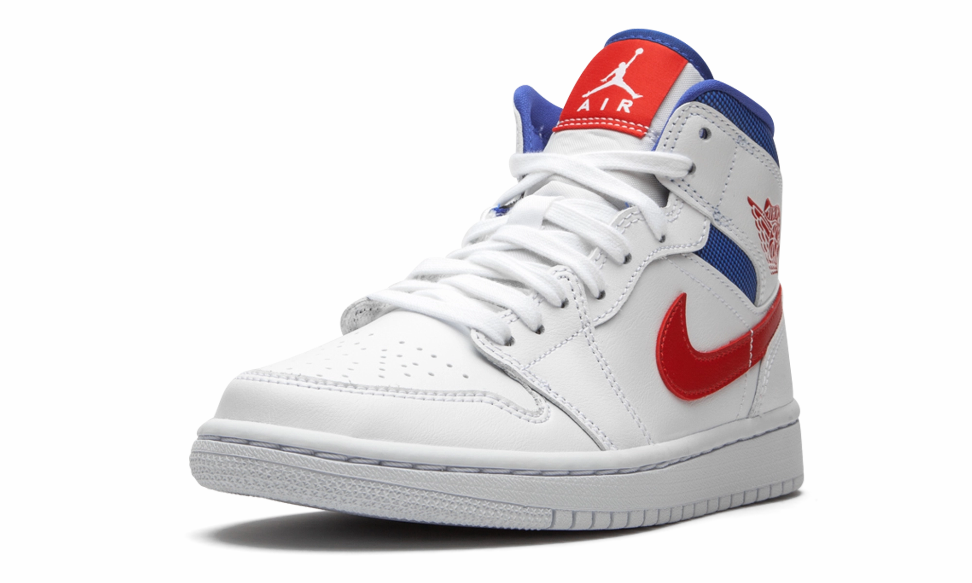 AIR JORDAN 1 MID WMNS "USA" Vibrant Look