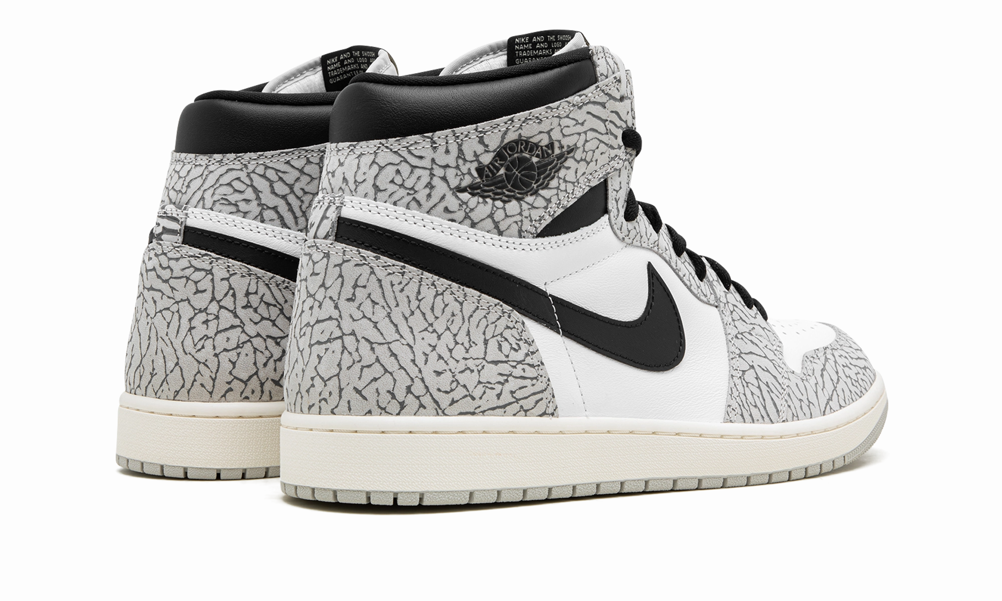 Air Jordan 1 High OG "White Cement" warm weather Motion Grip