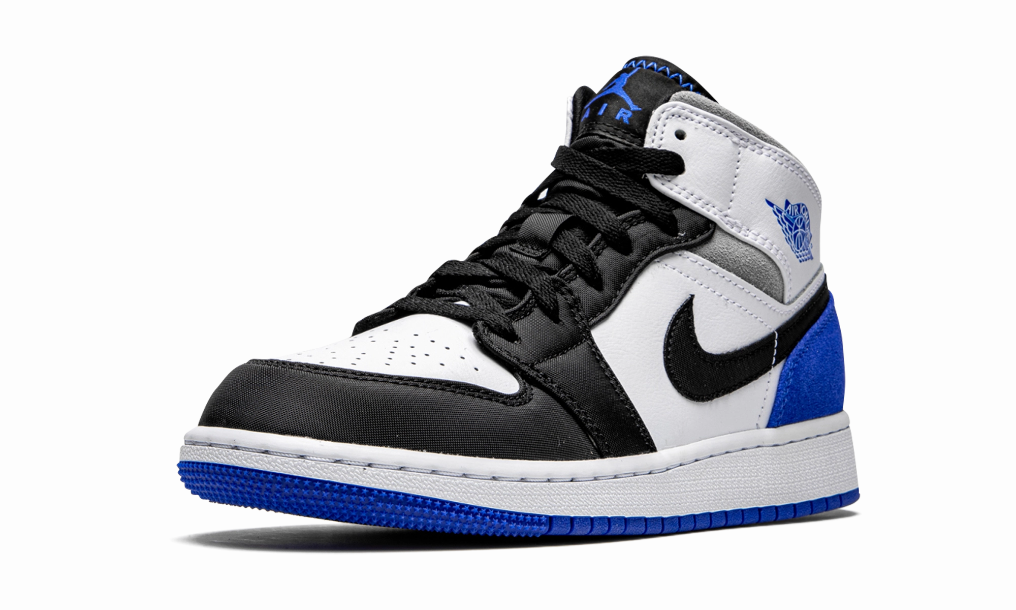 Breathable wear Relax Vibe Air Jordan 1 Mid GS "Royal White"
