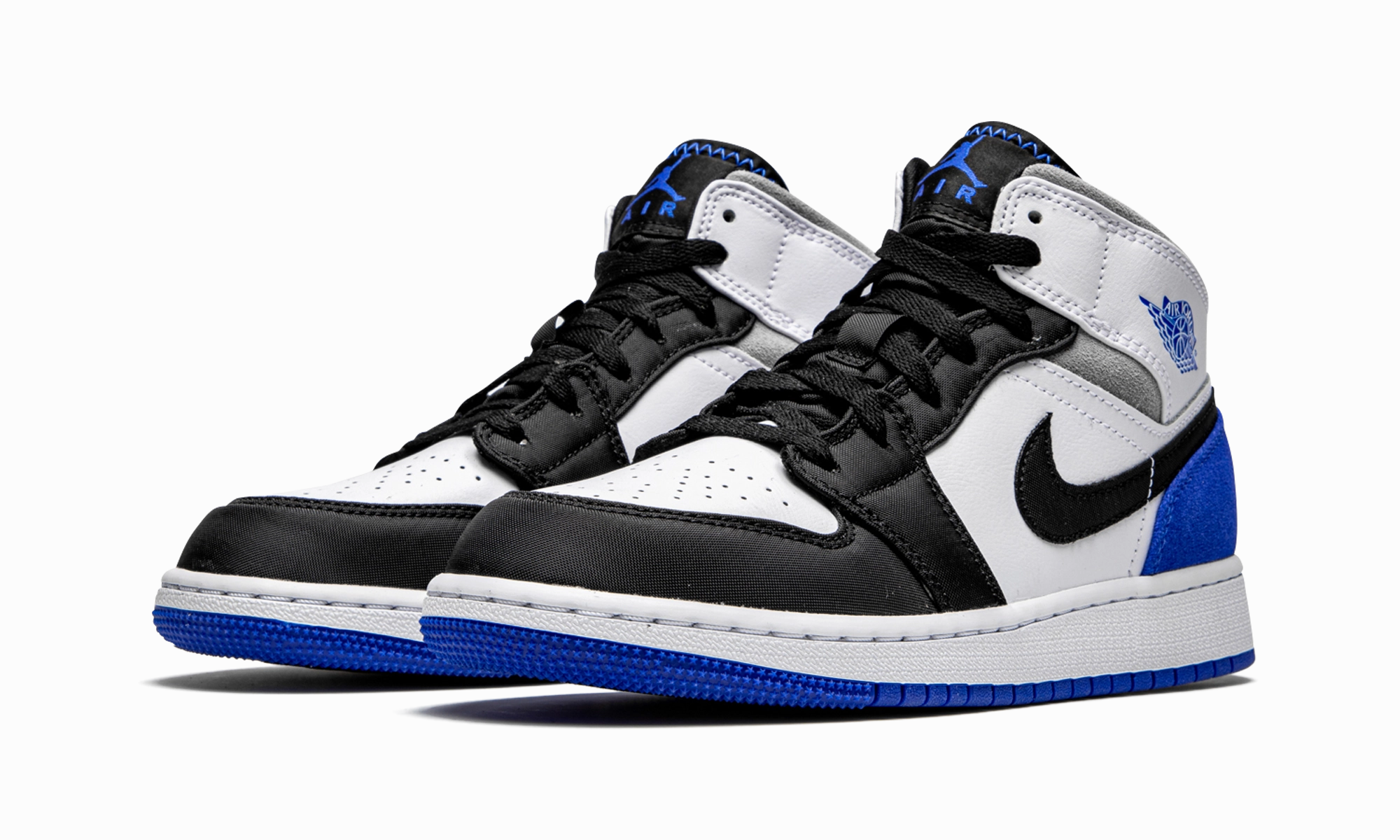 Flex Fit Unbeatable performance Air Jordan 1 Mid GS "Royal White"