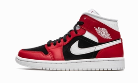 AIR JORDAN 1 MID WMNS "Gym Red / Black" Smart Casual Flex Grip