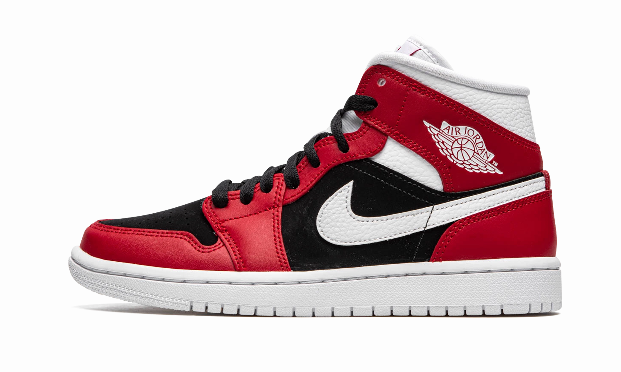 AIR JORDAN 1 MID WMNS "Gym Red / Black" Smart Casual Flex Grip