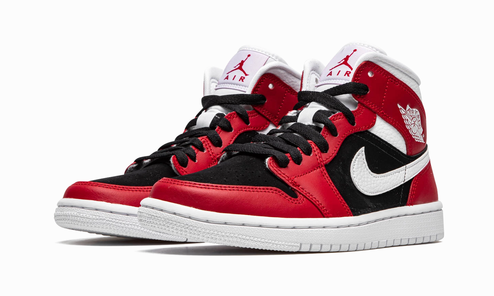 Moisture wicking Vibrant Design AIR JORDAN 1 MID WMNS "Gym Red / Black"