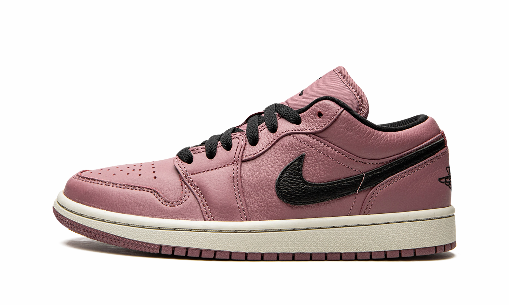 AIR JORDAN 1 LO WMNS "Magenta" Cushioned Support Glam silhouette