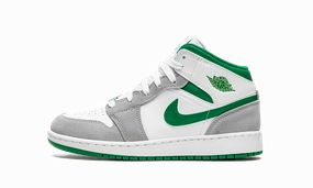 Air Jordan 1 Mid SE GS "Grey / Pine Green" Reliable Grip