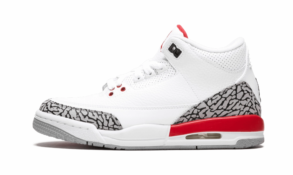 Air Jordan 3 Retro GS "Katrina" Wear resistant Contrasting Colors