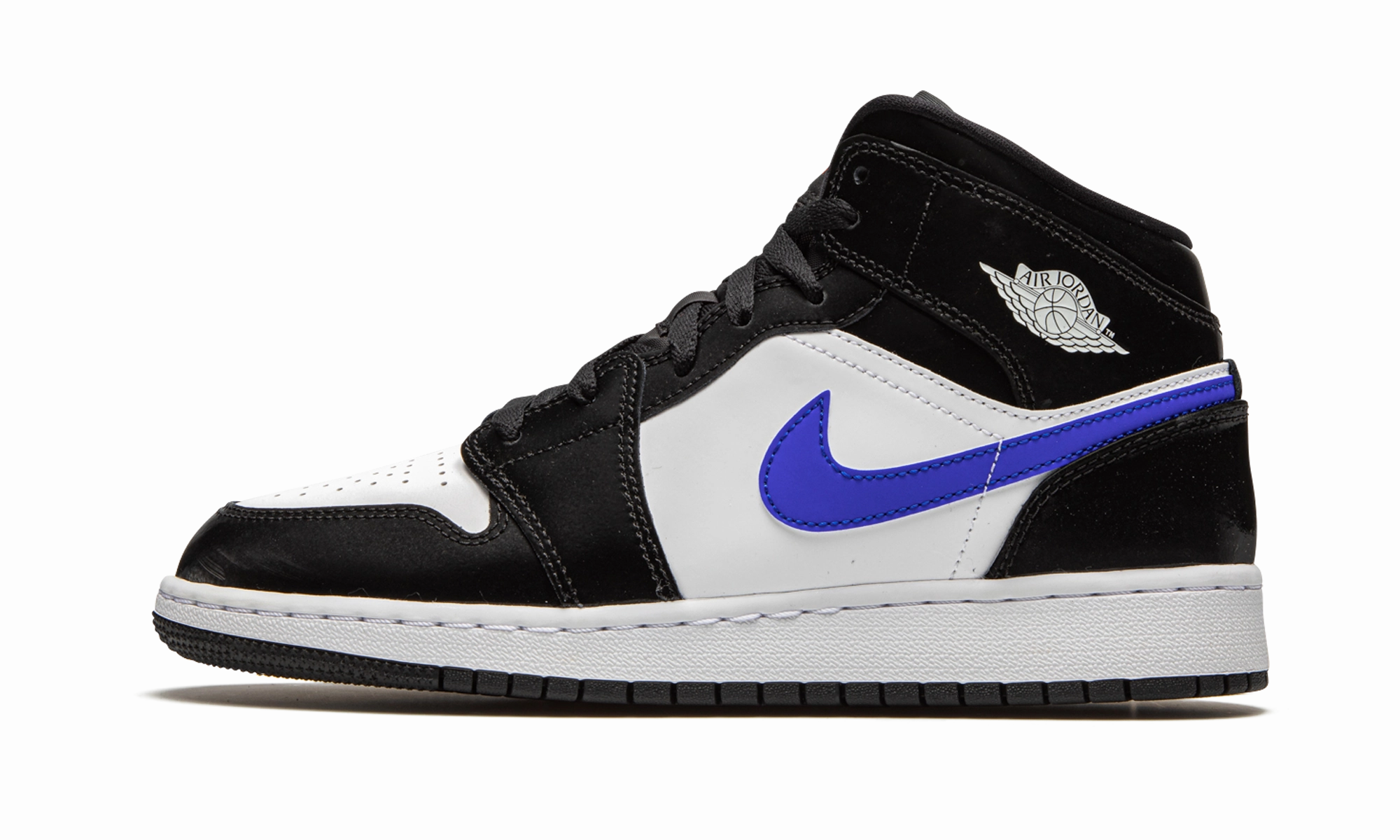 Metallic Trim Air Jordan 1 Mid GS "Racer Blue"