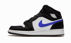 Metallic Trim Air Jordan 1 Mid GS "Racer Blue"